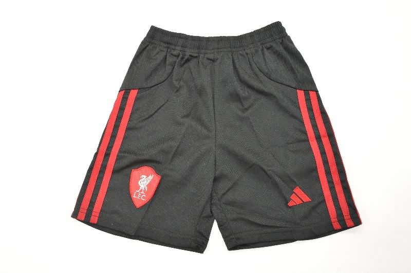 25/26 Liverpool Away Long Sleeve Kids Soccer Jersey And Shorts
