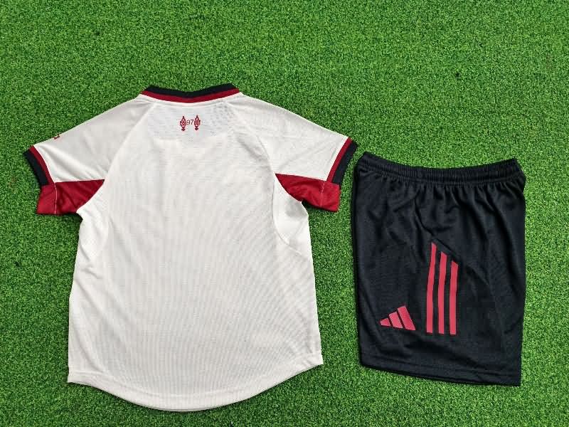 25/26 Liverpool Away Kids Soccer Jersey And Shorts (Player)