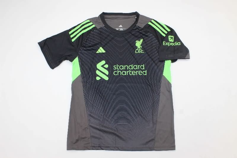 25/26 Liverpool Goalkeeper Black Kids Soccer Jersey And Shorts