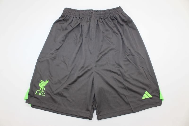 25/26 Liverpool Goalkeeper Black Kids Soccer Jersey And Shorts
