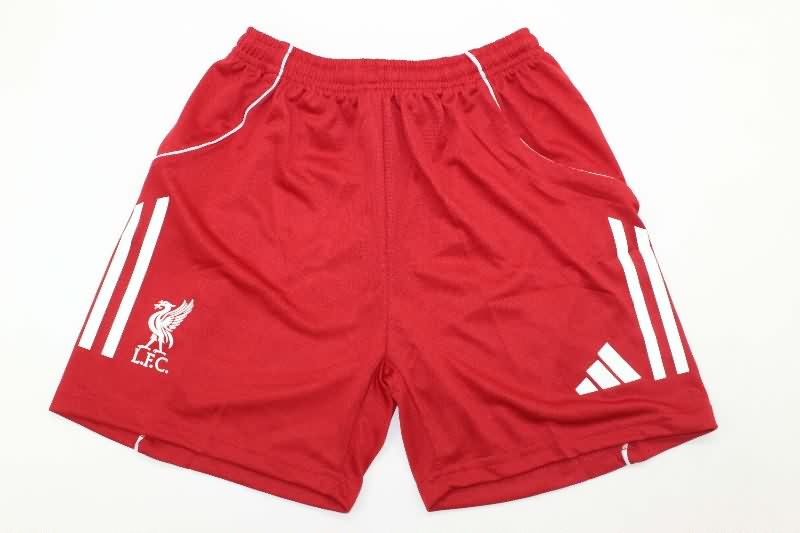 25/26 Liverpool Home Kids Soccer Jersey And Shorts (Player)