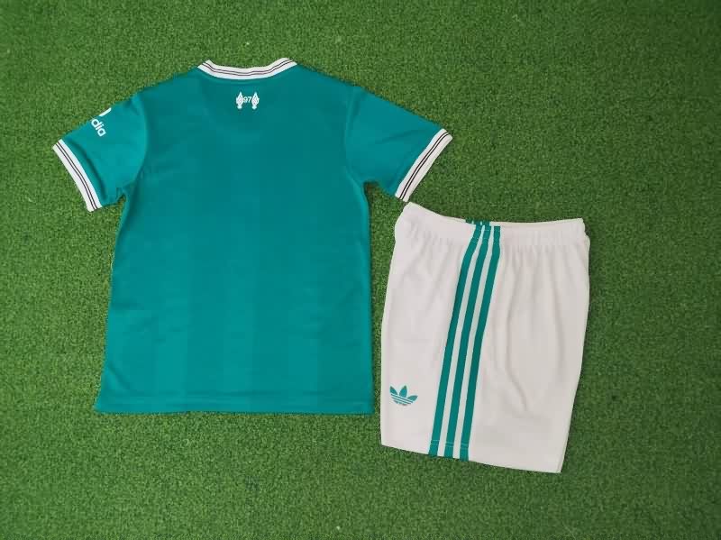 25/26 Liverpool Third Kids Soccer Jersey And Shorts (Player)