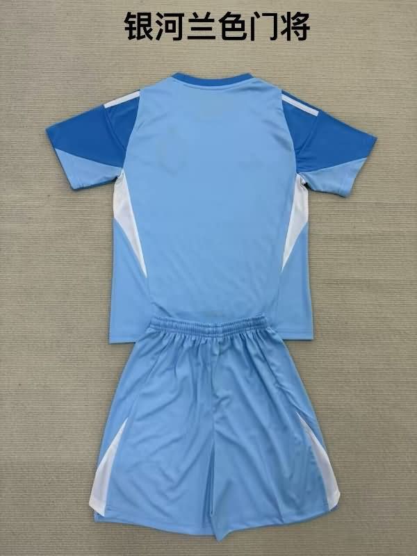 2025 Los Angeles Galaxy Goalkeeper Black Kids Soccer Jersey And Shorts