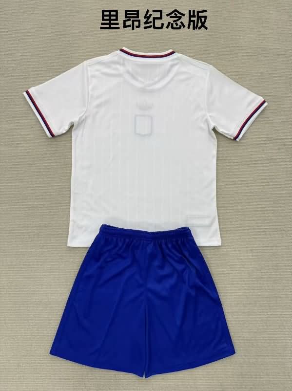 25/26 Lyon 75th Anniversary Kids Soccer Jersey And Shorts