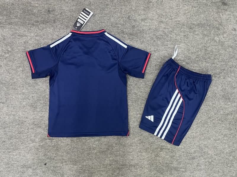 25/26 Lyon Away Kids Soccer Jersey And Shorts