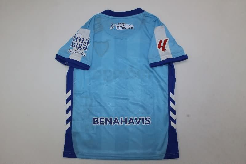 25/26 Malaga Home Kids Soccer Jersey And Shorts