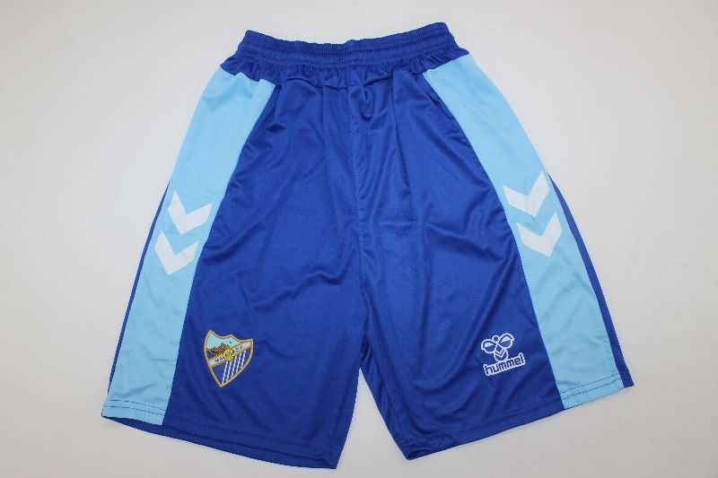 25/26 Malaga Home Kids Soccer Jersey And Shorts