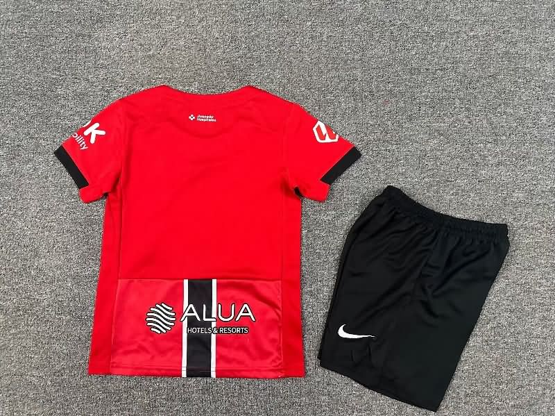 25/26 Mallorca Home Kids Soccer Jersey And Shorts