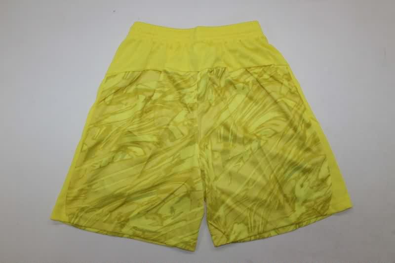 25/26 Manchester City Goalkeeper Yellow Kids Soccer Jersey And Shorts