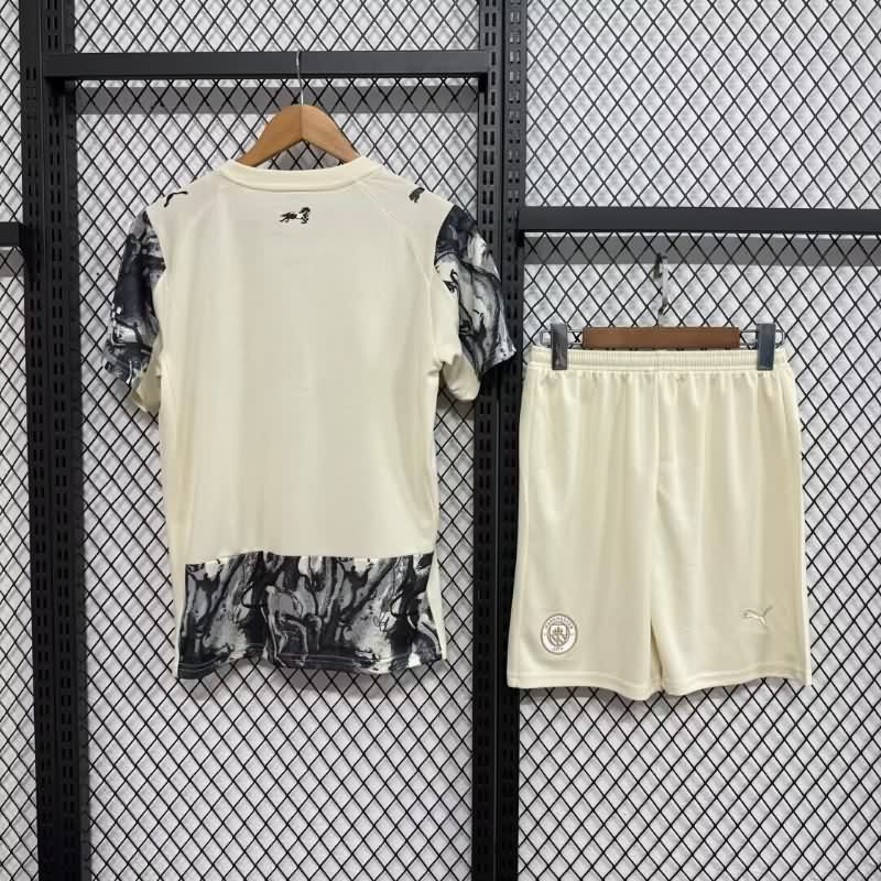 25/26 Manchester City Special Kids Soccer Jersey And Shorts