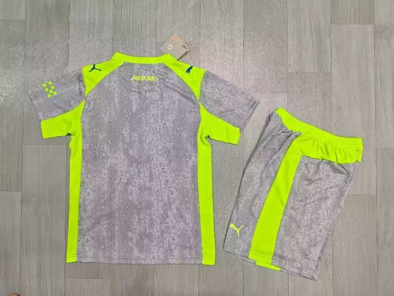 25/26 Manchester City Third Kids Soccer Jersey And Shorts