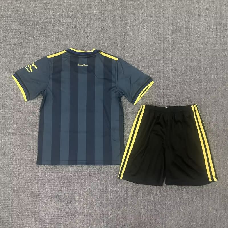 25/26 Manchester United Third Kids Soccer Jersey And Shorts Leaked