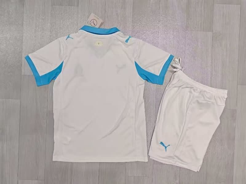 25/26 Marseilles Home Kids Soccer Jersey And Shorts