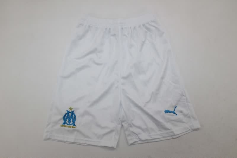 25/26 Marseilles Home Kids Soccer Jersey And Shorts