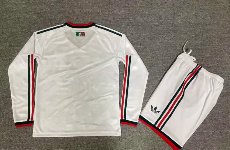 2026 Mexico Away Long Sleeve Kids Soccer Jersey And Shorts