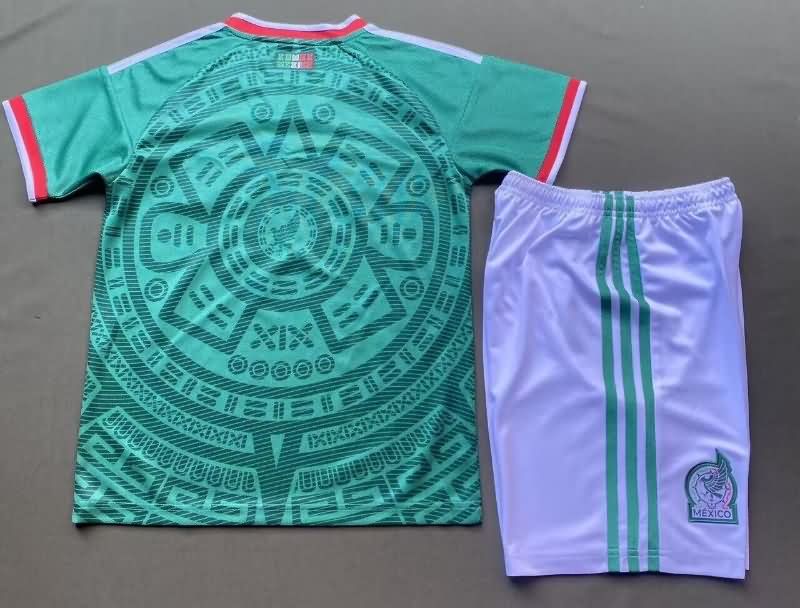 2026 Mexico Home Kids Soccer Jersey And Shorts