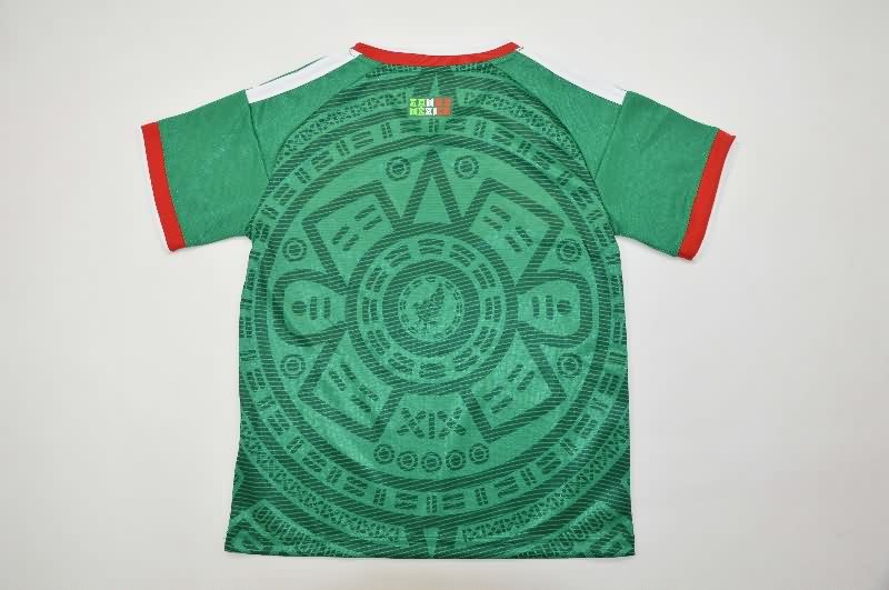 2026 Mexico Home Kids Soccer Jersey And Shorts