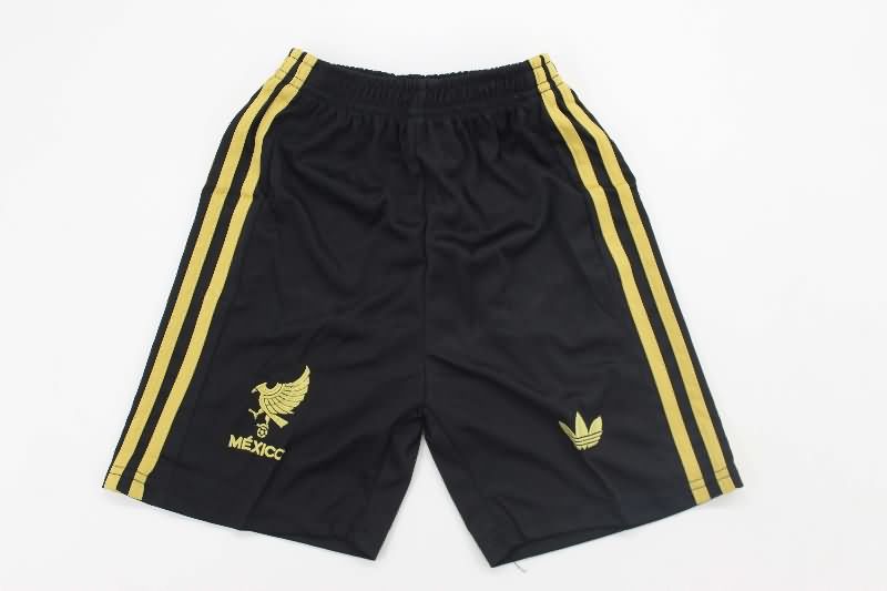 2025 Mexico Gold Cup Black Kids Soccer Jersey And Shorts