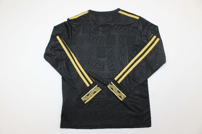 2025 Mexico Gold Cup Black Long Sleeve Kids Soccer Jersey And Shorts