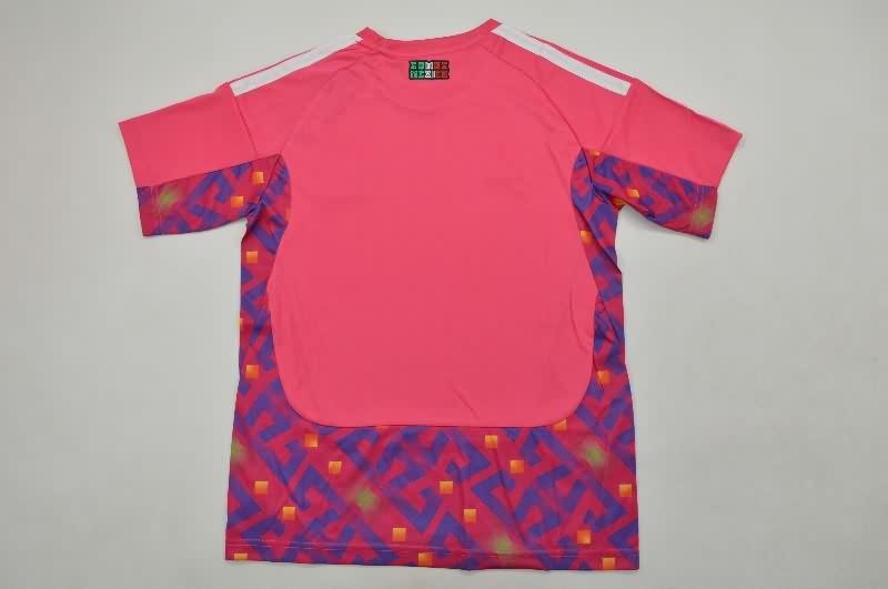 2026 Mexico Goalkeeper Pink Kids Soccer Jersey And Shorts