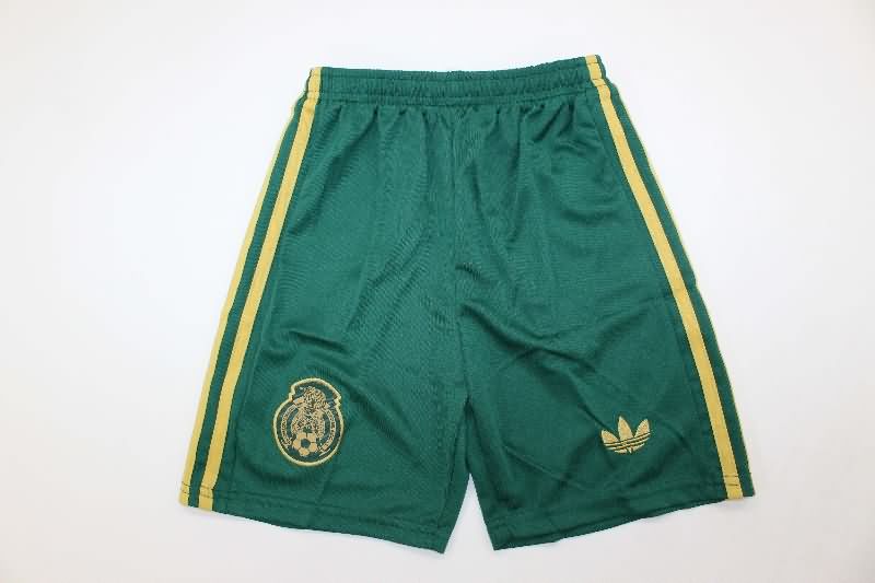2025 Mexico Gold Cup Green Kids Soccer Jersey And Shorts