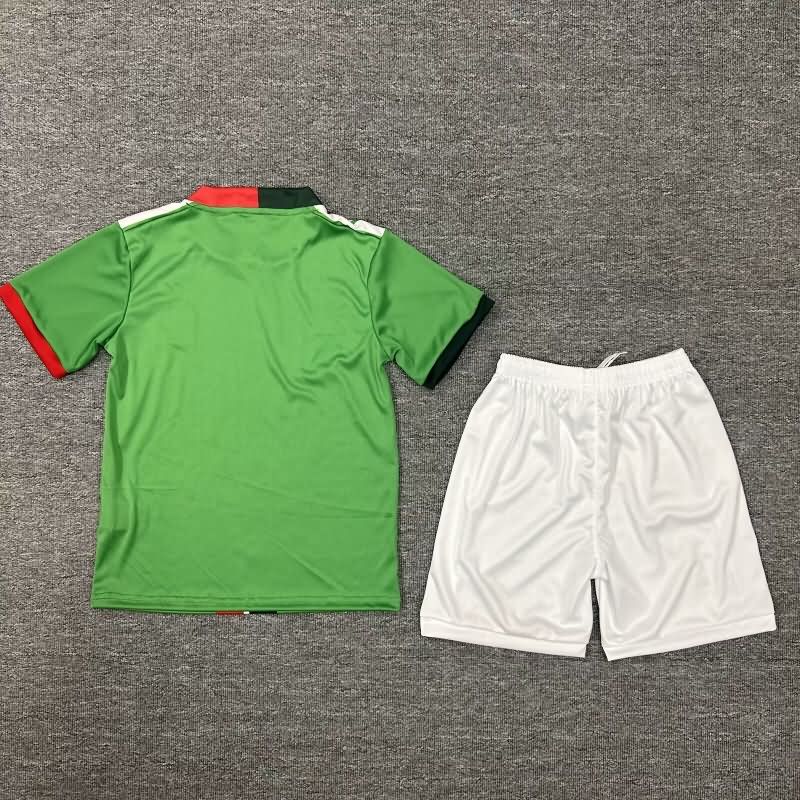 2025 Mexico Home Kids Soccer Jersey And Shorts