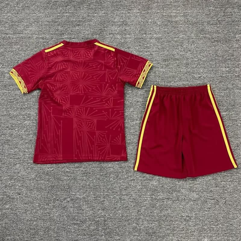 2025 Mexico Red Kids Soccer Jersey And Shorts