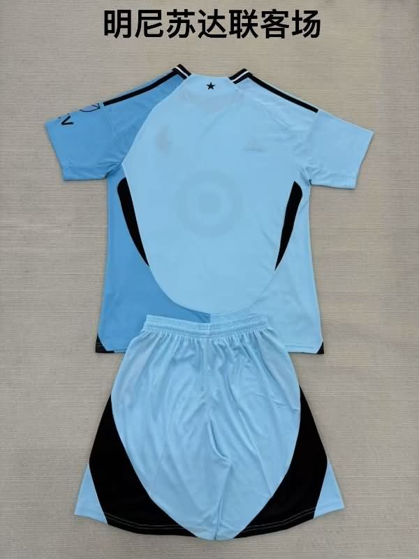 2025 Minnesota United Away Kids Soccer Jersey And Shorts