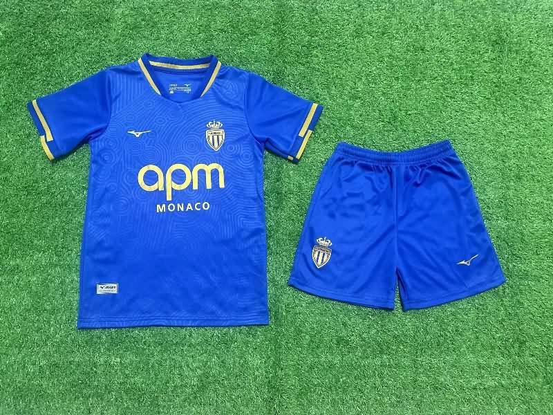 25/26 Monaco Away Kids Soccer Jersey And Shorts 25/26 Monaco Away Kids Soccer Jersey And Shorts