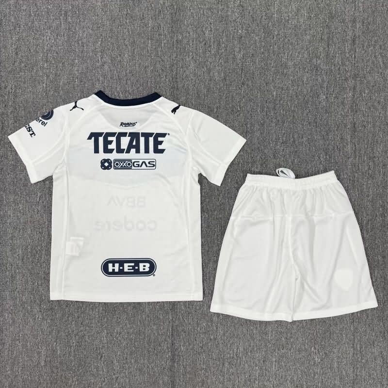 25/26 Monterrey Away Kids Soccer Jersey And Shorts
