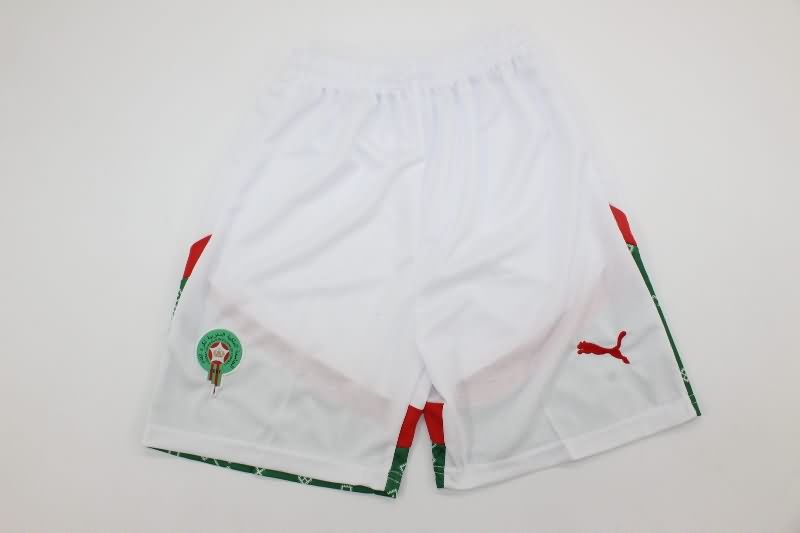 2025 Morocco Away Kids Soccer Jersey And Shorts