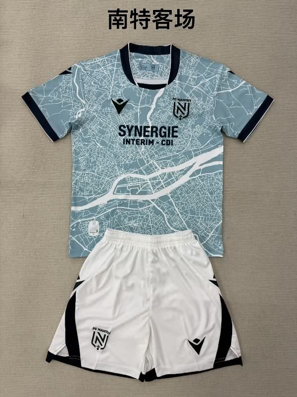25/26 Nantes FC Away Kids Soccer Jersey And Shorts 25/26 Nantes FC Away Kids Soccer Jersey And Shorts