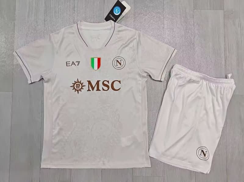 25/26 Napoli Away Kids Soccer Jersey And Shorts
