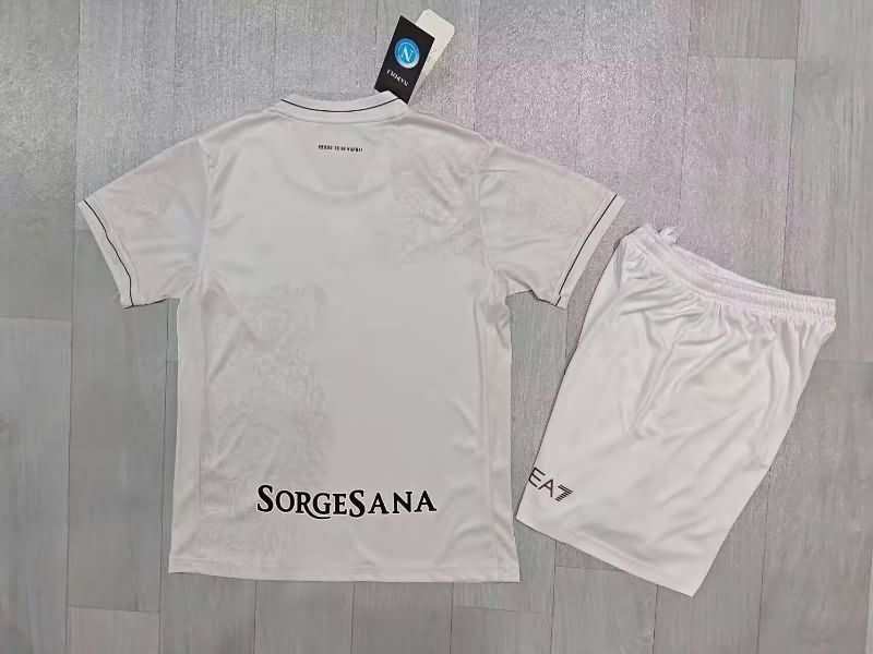 25/26 Napoli Away Kids Soccer Jersey And Shorts