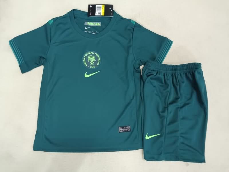 2025 Nigeria Away Kids Soccer Jersey And Shorts