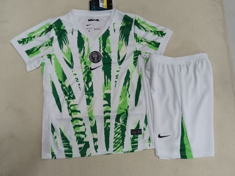 2025 Nigeria Home Kids Soccer Jersey And Shorts