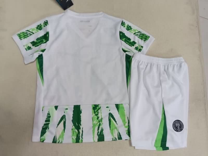 2025 Nigeria Home Kids Soccer Jersey And Shorts