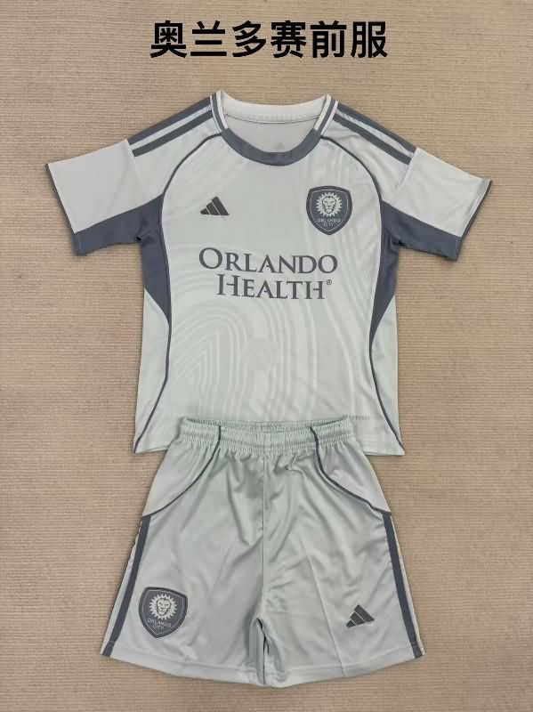 2025 Orlando City Training Kids Soccer Jersey And Shorts