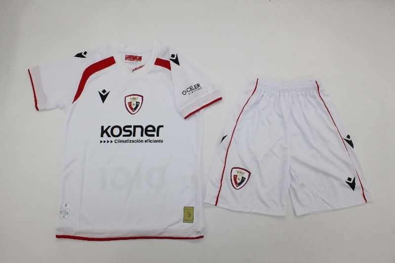 25/26 Osasuna Away Kids Soccer Jersey And Shorts