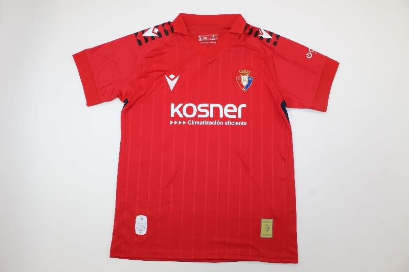 25/26 Osasuna Home Kids Soccer Jersey And Shorts