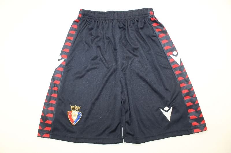 25/26 Osasuna Home Kids Soccer Jersey And Shorts