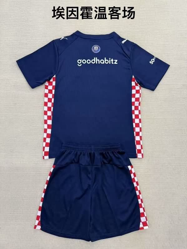 25/26 PSV Eindhoven Away Kids Soccer Jersey And Shorts