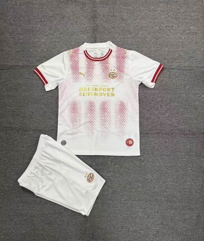 25/26 PSV Eindhoven Special Kids Soccer Jersey And Shorts