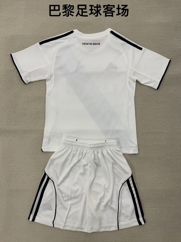 25/26 Paris FC Away Kids Soccer Jersey And Shorts