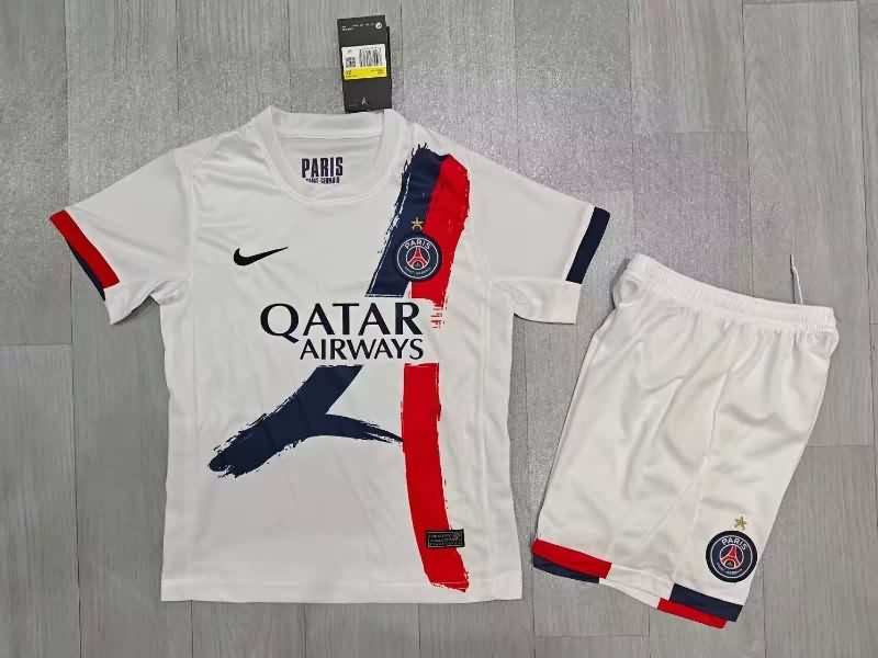 25/26 Paris St Germain Away Kids Soccer Jersey And Shorts