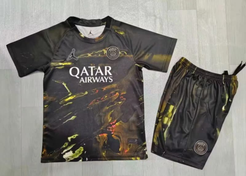 25/26 Paris St Germain Fifth Kids Soccer Jersey And Shorts