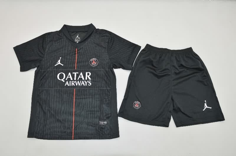 25/26 Paris St Germain Fourth Kids Soccer Jersey And Shorts