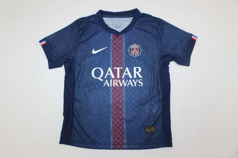25/26 Paris St Germain Home Kids Soccer Jersey And Shorts (Player)