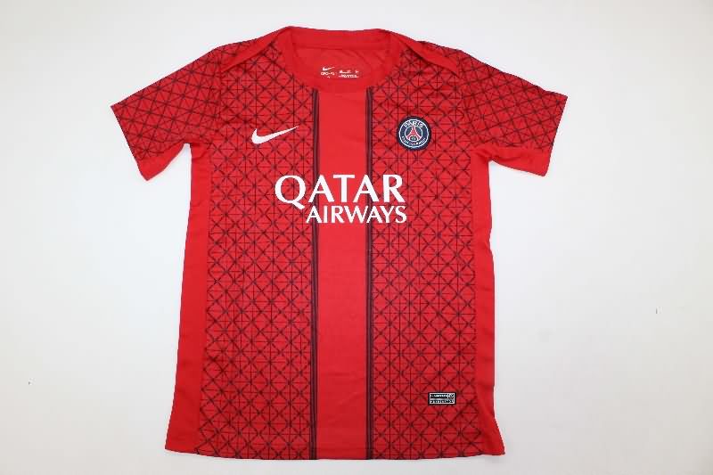 25/26 Paris St Germain Training Kids Soccer Jersey And Shorts