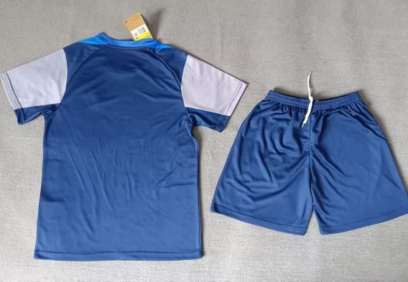 25/26 Paris St Germain Training Kids Soccer Jersey And Shorts 04